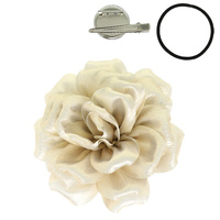 2 IN 1 ROSE BLOOM HAIR CLIP BROOCH PIN